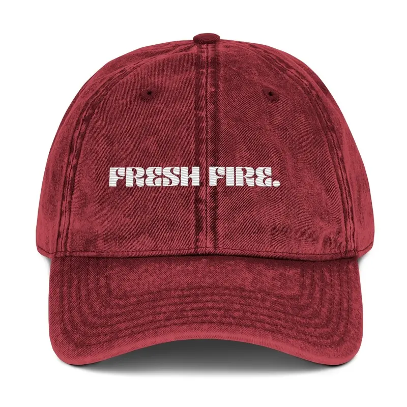 Fresh Fire - Red Vintage Hat